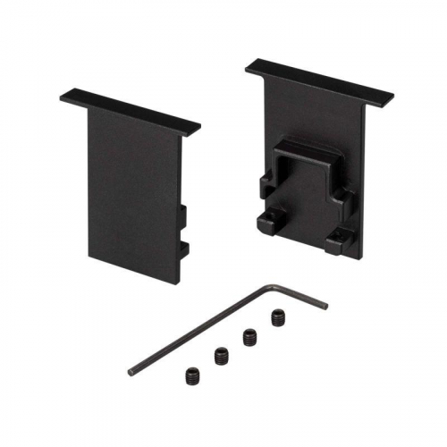 Заглушка SL-COMFORT-2542-F BLACK глухая металл Arlight 031782