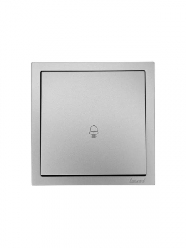 Кнопка звонка СП ZIMA IP20 безвинт. зажим сер. матов. LEZARD 704-7488-103QC фото 3