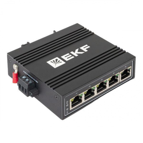 Коммутатор неуправляемый промышленный U-5T 5 портов 10/100Base-T(X) RJ45 монтаж на DIN-рейку TSX EKF TSX-U-5T фото 10
