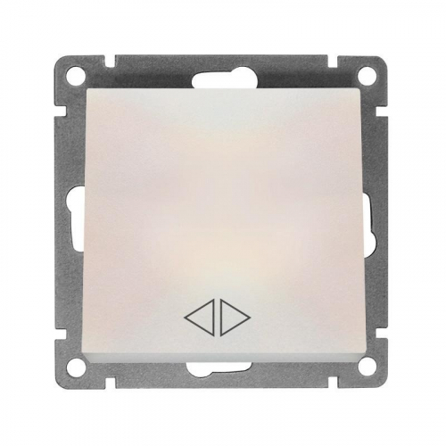 Переключатель перекрестный 1-кл. СП Афина 10А IP20 механизм жемчуж. UNIVersal A0024-Obr