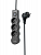 Удлинитель 3х1.5м с заземл. 10А IP20 USB 2800Вт 220В ПВС 3х1 с выкл. черн. КОСМОС YKsm1.5m3g-Z-VU10А-B