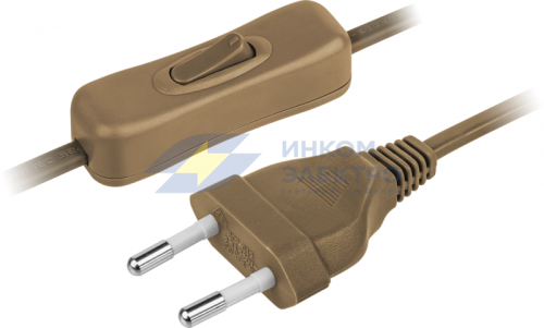 Шнур 61 721 NPS-FS-170-2х0.5-BR 1.7м с выкл. корич. Navigator 61721 Шнур 61 721 NPS-FS-170-2х0.5-BR 1.7м с выкл. корич. Navigator 61721