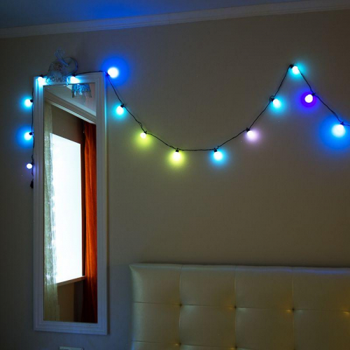 Гирлянда светодиодная "Кубики" 2.8м 20LED мультиколор 2Вт IP20 с контроллером 8 режимов Neon-Night 303-061 фото 2