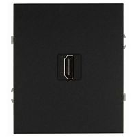 Розетка HDMI СП Arktik 16А IP20 250В антрацит Эра Б0070508