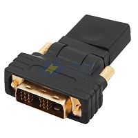 Переходник штекер DVI-D - гнездо HDMI поворотный Rexant 17-6812