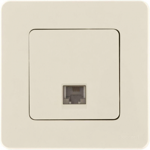 Розетка телефонная Inspiria RJ11 механизм сл. кость IEK 673821 фото 2