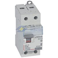 Выключатель дифференциального тока (УЗО) 2п 63А 300мА тип ACS DX3 Leg 411543