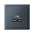 Розетка USB ArtGallery тип C 65Вт QC PD высокоскор. ЗУ механизм грифель SE GAL000727