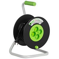 Удлинитель на пластик. катушке 4х20м без заземл. 16А IP20 GREEN LINE KAT-2x1.5-20m ПВС 2х1.5 Эра Б0065106