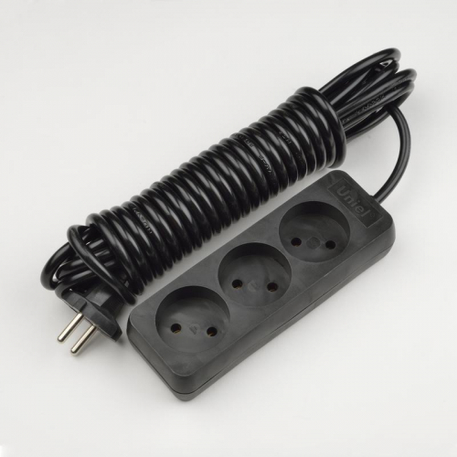 Удлинитель 3х3м без заземл. Standart S-CD3-3 Black черн. Uniel UL-00003604 Удлинитель 3х3м без заземл. Standart S-CD3-3 Black черн. Uniel UL-00003604