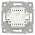 Переключатель 2-кл. СП Accent 6-107-06 10А IP20 250В AL/CU перламутр. Intro Б0063566