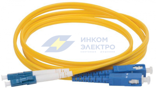 Патч-корд оптический коммутационный переходной для одномодового кабеля (SM); 9/125 (OS2); LC/UPC-SC/UPC (Duplex) (дл.5м) ITK FPC09-LCU-SCU-C2L-5M Патч-корд оптический коммутационный переходной для одномодового кабеля (SM); 9/125 (OS2); LC/UPC-SC/UPC (Duplex) (дл.5м) ITK FPC09-LCU-SCU-C2L-5M