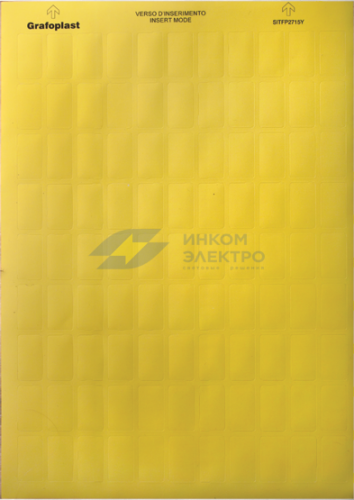 Табличка маркировочная 6х60мм полиэстер желт. (уп.900шт) DKC SITFP0660Y