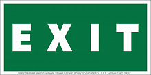 Знак безопасности BL-3015B.E25"EXIT" Белый свет a14598