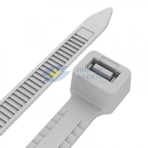 Хомут кабельный 4.8х200 тройной замок нейл. бел. (уп.100шт) Rexant 67-0200-5