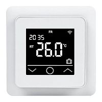 Терморегулятор цифровой сенсорный программируемый ClimaHome W с Wi-Fi бел. Rexant 51-0572