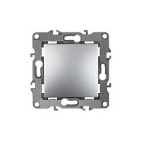 Выключатель 1-кл. СП Эра12 12-1001-03 10А IP20 250В 10AX без монтаж. лапок механизм алюм. Эра Б0014629