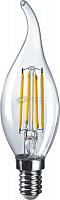 Лампа светодиодная 61 357 NLL-F-FC35-6-230-4K-E14 6Вт свеча на ветру 4000К нейтр. бел. E14 660лм 220-240В NAVIGATOR 61357