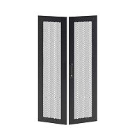 Дверь двустворчатая для IT-CQE 2200х800 перфорир. RAL9005 DKC RBITCPMD2280