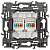 Розетка компьютерная 2-м Эра12 12-3108-16 2XRJ45 титан Эра Б0065665