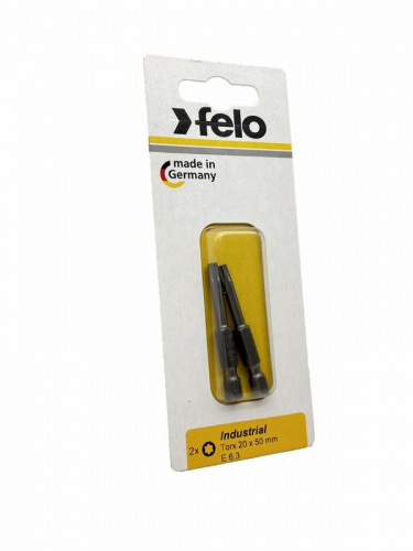 Бита Е6.3 TX20х50 Industrial (блист.2шт) FELO 03620536 фото 2