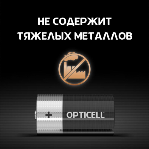 Элемент питания алкалиновый C/LR14 1.5В (блист. 2шт) Basic Opticell 5051004/6051004 фото 4