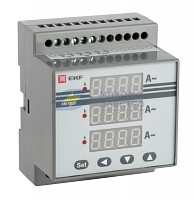 Амперметр цифровой AD-G33 на DIN трехфазный EKF ad-g33