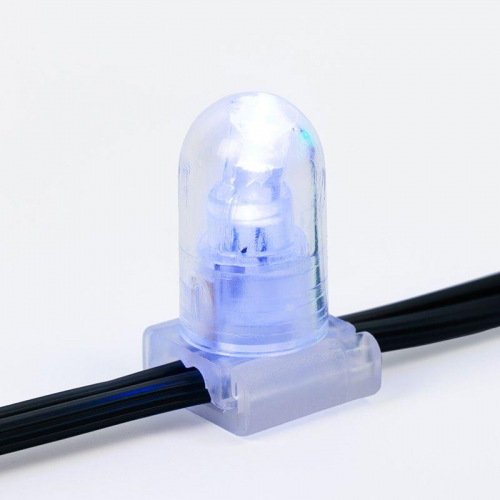 Гирлянда светодиодная "LED ClipLight" 1.5м 665LED син. 80Вт 12В IP65 провод черн. (уп.100м) Neon-Night 325-123 фото 4