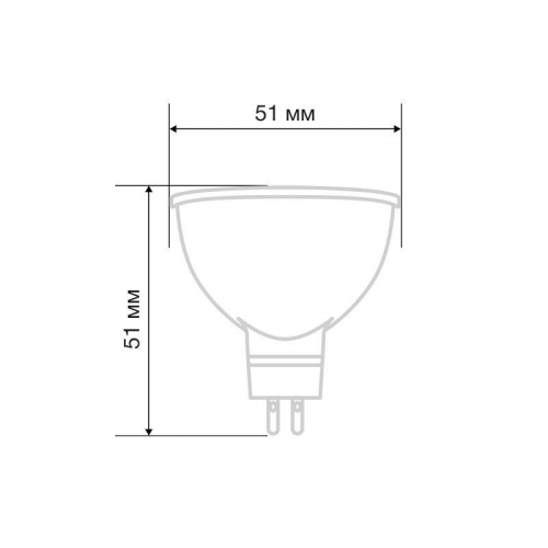 Лампа светодиодная MR16 9.5Вт рефлектор 2700К 808лм GU5.3 AC/DC 12В тепл. бел. низковольтная Rexant 604-4003 фото 2