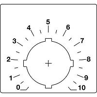 Шильдик для потенциометра (со шкалой) ABB SK615562-88