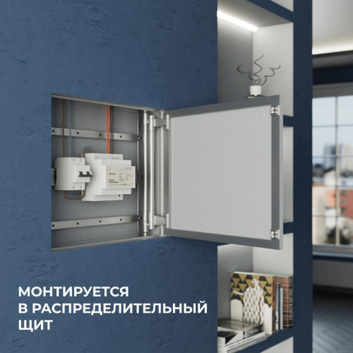 Блок питания на DIN рейку 24В 100Вт 175-264В 4.2А IP20 100х93х56мм Apeyron 03-165 фото 3