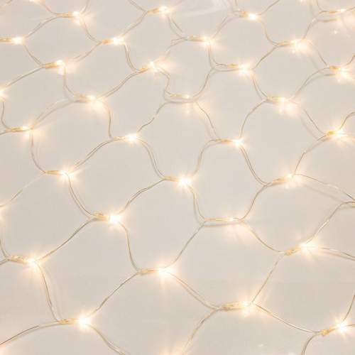 Гирлянда светодиодная "Сеть" 1.5х1.5м 150LED тепл. бел. 12Вт IP20 провод ПВХ прозр. Neon-Night 215-126 фото 7