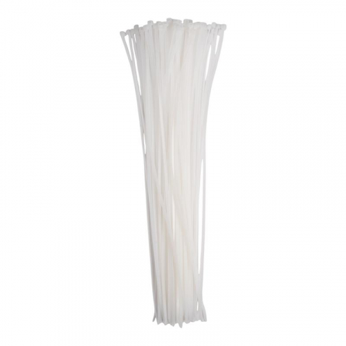 Хомут кабельный (стяжка) PCT 4.8х450-100WH 4.8х450 PA6.6 бел. (уп.100шт) JazzWay 5054127 фото 5