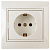 Розетка 1-м СП Plano 1-202-02 16А IP20 250В 2P+E Schuko сл. кость Intro Б0053876