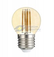 Лампа светодиодная филаментная PLED OMNI 8Вт G45 3000К тепл. бел. E27 230В/50Гц Gold JazzWay 5021600