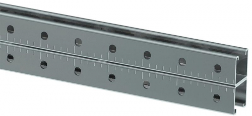 Профиль STRUT двойной перфорированный 41х41 L600 2.5мм IEK CLM50D-PSD-41-41-06-3