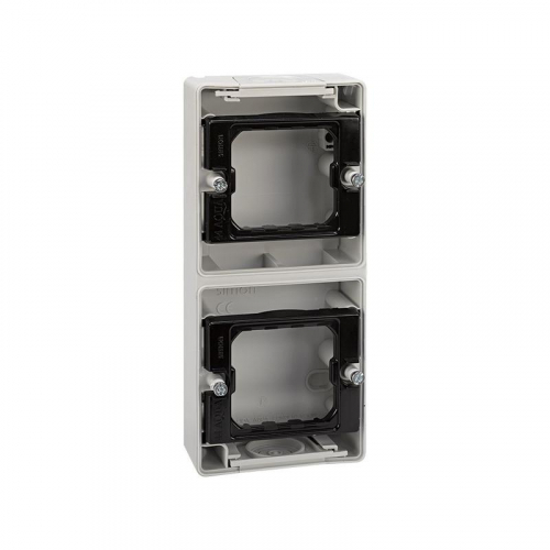 Коробка установочная 2-м верт. Simon44 Aqua сер. 4400763-035 Коробка установочная 2-м верт. Simon44 Aqua сер. 4400763-035