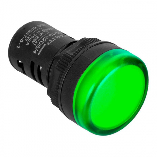 Индикатор ND16-22DS/4C компактный встроен. конденсатор IP65 AC 230В (R) зел. CHINT 828167 Индикатор ND16-22DS/4C компактный встроен. конденсатор IP65 AC 230В (R) зел. CHINT 828167
