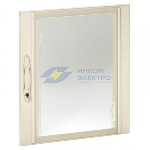 Дверь прозрачная комплектного шкафа Ш=550мм 3ряд. SchE LVS08093
