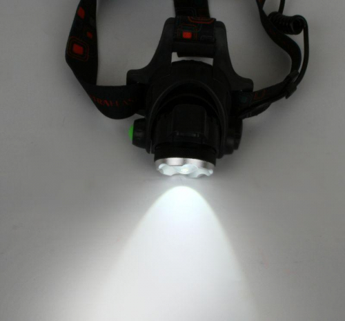Фонарь аккумуляторный налобный E1336 1LED 4Вт фокус 4 режима аккум. 3.7В сенсорный черн. (бокс) Ultraflash 13906 фото 9