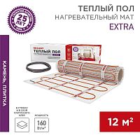 Комплект "Теплый пол" (мат) двухжил. 1920Вт 0.5х24м 12кв.м Extra Rexant 51-0524