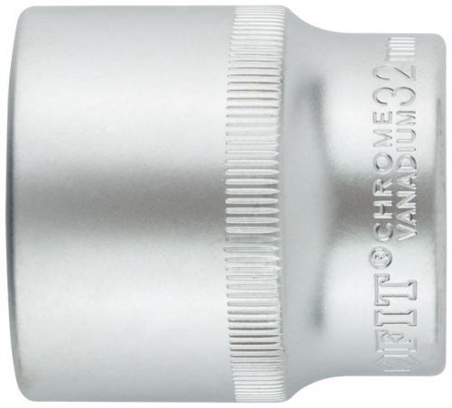 Головка шестигранная CrV 1/2дюйм 32мм FIT 62062 Головка шестигранная CrV 1/2дюйм 32мм FIT 62062