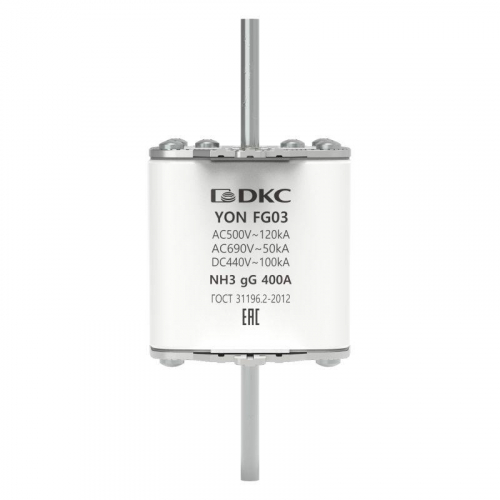 Предохранитель YON ножевого типа FG3 с одинарной индикацией 400А DKC 1FG03-0400 фото 2