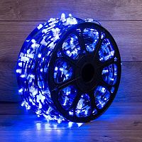 Гирлянда светодиодная "LED ClipLight" 1.5м 665LED син. 80Вт 12В IP65 провод черн. (уп.100м) Neon-Night 325-123