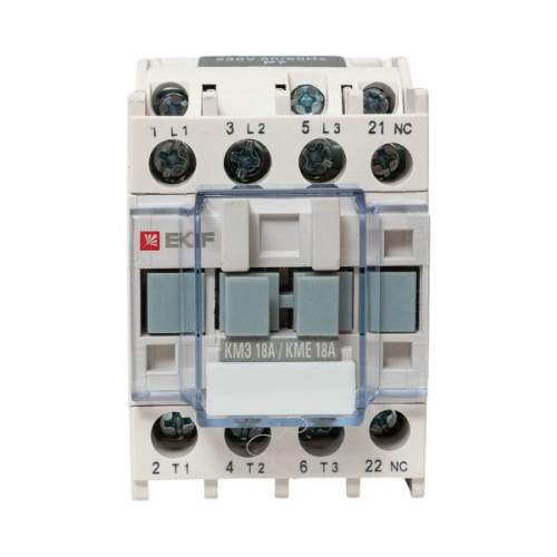 Контактор КМЭ-1 18А кат. 230В AC 1НЗ EKF ctr-s-18-220-nc фото 3