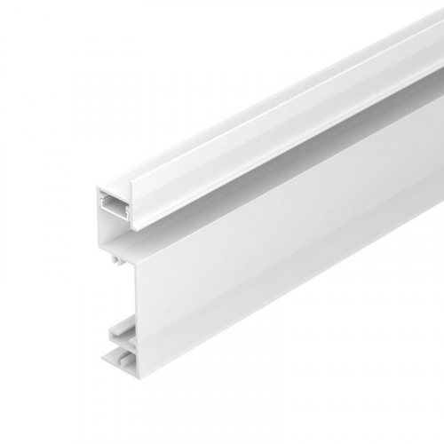 Профиль PLINTUS-H73-F-2000 WHITE L2000 алюм. Arlight 043592