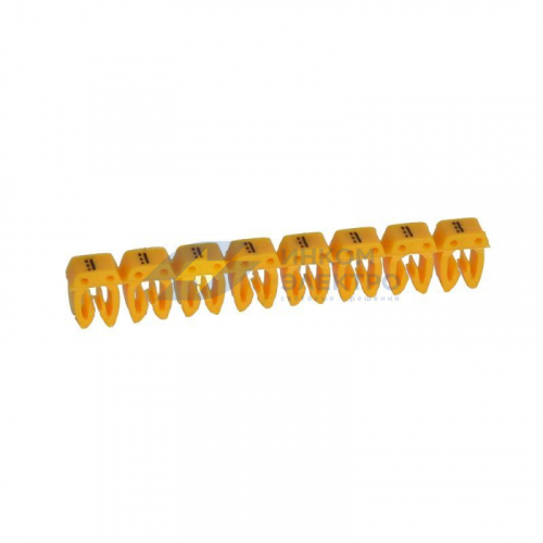 Маркер каб. 4.0-6.0кв.мм CAB3 &amp;amp;amp;quot;-&amp;amp;amp;quot; желт. (уп.300шт) Leg 038295