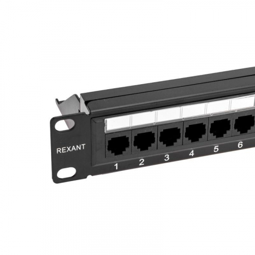 Панель коммутационная с кабельным органайзером 19дюйм 1U 24 порта UTP RJ-45 CAT 6 PRO Rexant 02-0231 фото 4