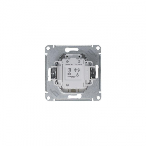 Переключатель проходной 1-кл. СП Glossa 10А IP20 (сх. 6а) 10AX с подсветкой механизм платина SE GSL001263 фото 3