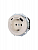Розетка 1-м СП OSEN с заземл. TC + USB разъем механизм сл. кость LEZARD 743-9088-181TC